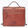 ADBG1816 American Darling Hand Tooled Floral Carved Leather Western Cross body Bag with Chain Strap
