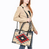 ADBG1817 American Darling Hand Woven Saddle Blanket & Full Grain Leather Western Tote Bag