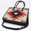 ADBG1817 American Darling Hand Woven Saddle Blanket & Full Grain Leather Western Tote Bag