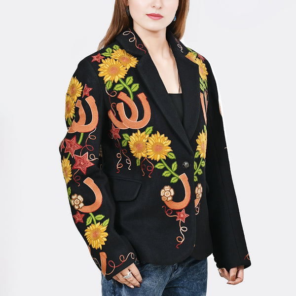 ADJKT072 Women Fabric Shirt Jacket Dress