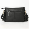 ADBGA906 American Darling Western Hand Tooled Floral Cross body Bag with Genuine Suede & Fringes