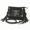 ADBGA906 American Darling Western Hand Tooled Floral Cross body Bag with Genuine Suede & Fringes