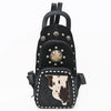 ADBGA908 American Darling Western Sling Bag - Hand Tooled Floral Leather & Hair-on Cowhide