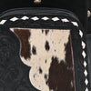 ADBGA908 American Darling Western Sling Bag - Hand Tooled Floral Leather & Hair-on Cowhide