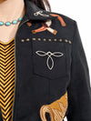 ADJKT074 Women Fabric Shirt Jacket Dress