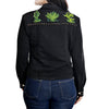 ADJKT074 Women Fabric Shirt Jacket Dress