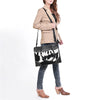 ADBG1819 American Darling Hand Tooled Floral & Hair-On Cowhide Western Leather Tote Bag