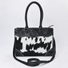 ADBG1819 American Darling Hand Tooled Floral & Hair-On Cowhide Western Leather Tote Bag