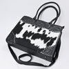 ADBG1819 American Darling Hand Tooled Floral & Hair-On Cowhide Western Leather Tote Bag