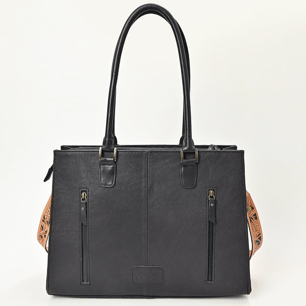 ADBG1820 American Darling Hand Tooled Floral Carved & Quilted Leather Western Tote Bag