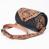 ADBG1824 American Darling Hand Tooled Floral Carved Quilted Leather Western Cross body Bag