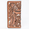 ADBG1826 American Darling Hand Tooled Floral Carved Leather Wallet handbag