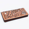 ADBG1826 American Darling Hand Tooled Floral Carved Leather Wallet handbag