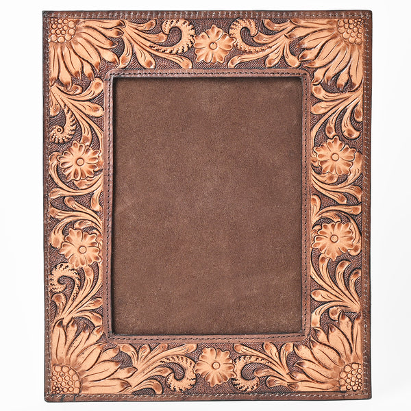 ADFRA101 American DarlingHand Tooled Genuine Leather Photo Frame