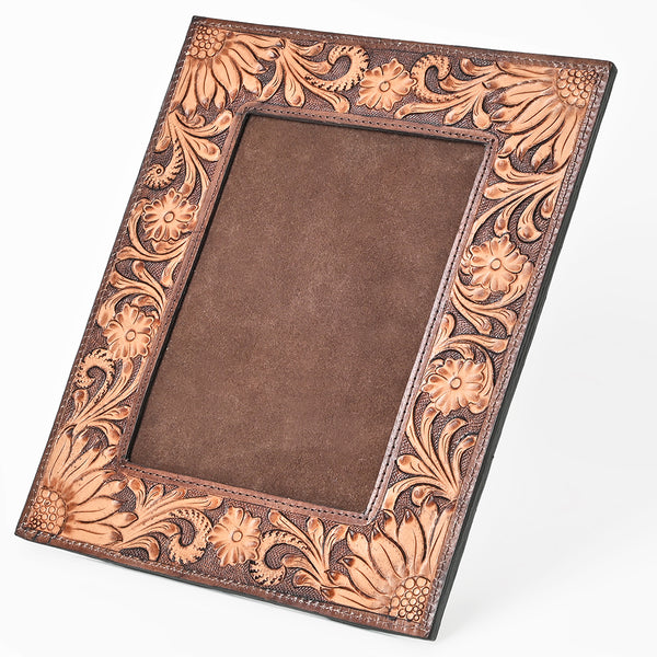 ADFRA101 American DarlingHand Tooled Genuine Leather Photo Frame