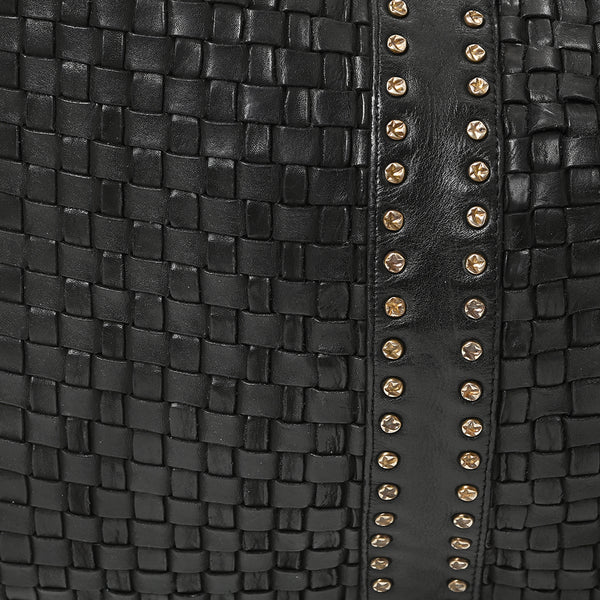 SWC141 Artisan Woven Leather Hobo Bag