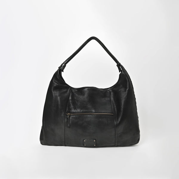 SWC141 Artisan Woven Leather Hobo Bag