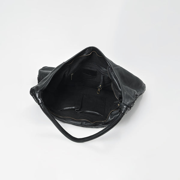 SWC141 Artisan Woven Leather Hobo Bag