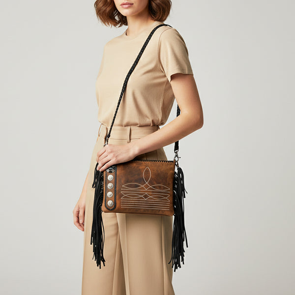 ADBGM800 Crossbody Genuine Leather women bag western Bag