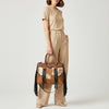 ADBGM801 American Darling Handcrafted Hair-On Cowhide Tote Bag with Western Fringes