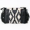ADBG1828 American Darling Hand Woven Saddle Blanket Cross body Bag with Western Fringes