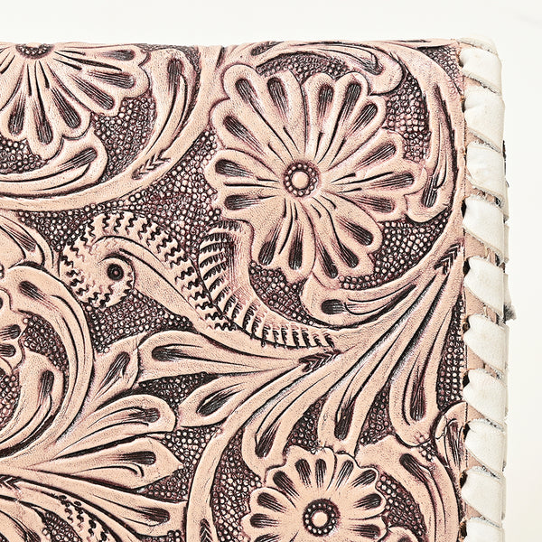 ADBG1831 American Darling Hand Tooled Floral Carved Braided Leather Western Crossbody Bag