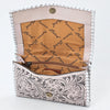 ADBG1831 American Darling Hand Tooled Floral Carved Braided Leather Western Crossbody Bag