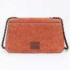 ADBG1832 American Darling Western Cross body Bag with Rivetted Genuine Suede Leather & Embroidery
