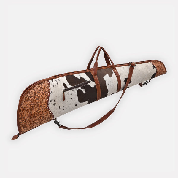 ADGC109 Gun Case Hair-On Hand Tooled Genuine Leather women bag western Bag