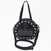 ADBG1836 American Darling Western Leather Canteen Bag Boot Stitching Damascus Textures