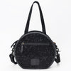 ADBG1836 American Darling Western Leather Canteen Bag Boot Stitching Damascus Textures