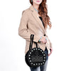 ADBG1836 American Darling Western Leather Canteen Bag Boot Stitching Damascus Textures
