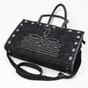 ADBG1837 American Darling Western Leather Tote Bag Boot Stitching & Damascus