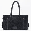 ADBG1837 American Darling Western Leather Tote Bag Boot Stitching & Damascus
