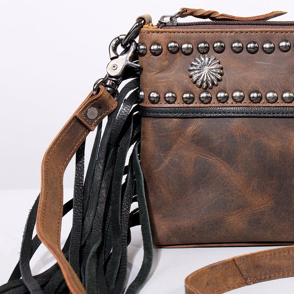 ADBGM810 Embossed Crossbody Genuine Leather Women Bag