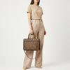 ADBGM814 American Darling Handcrafted Boot Stitched Leather Tote Bag with Rivets