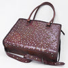 ADBG1845 American Darling Western Leather Tote Bag with Hand-Tooled Accents and Riveted Detail