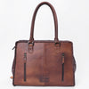 ADBG1845 American Darling Western Leather Tote Bag with Hand-Tooled Accents and Riveted Detail