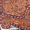 ADBG1846 American Darling Western Leather Cross body Bag - Hand-Tooled Floral Shoe Shape Crossbody