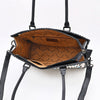 ADBG1848 American Darling Western Leather Tote Bag - Hair-On Cowhide & Braided Riveted Detail