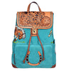 ADBGA941 American Darling Harness Suede Genuine Leather Hand Tooled Backpack