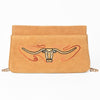 ADBGA944 American Darling Western Embroidered Genuine Suede Cross body Bag