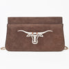 ADBGA944 American Darling Western Embroidered Genuine Suede Cross body Bag