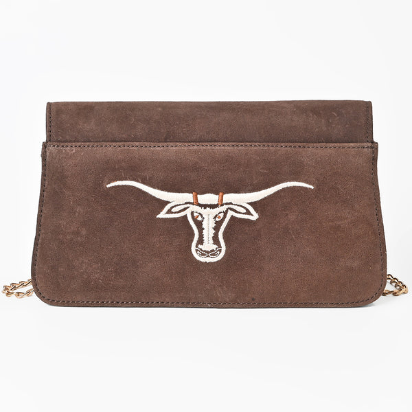 ADBGA944 American Darling Western Embroidered Genuine Suede Cross body Bag