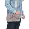 ADBGA944 American Darling Western Embroidered Genuine Suede Cross body Bag