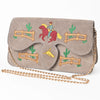 ADBGA944 American Darling Western Embroidered Genuine Suede Cross body Bag