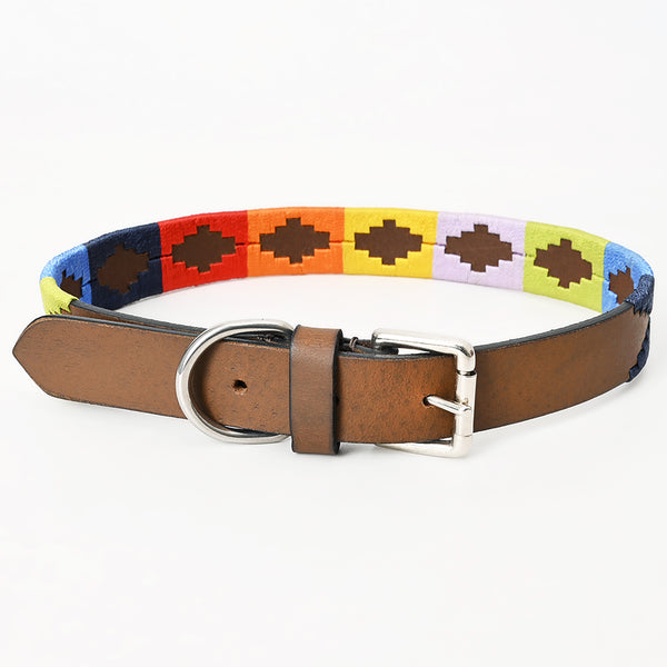 BEG104-Western Leather Dog Collar