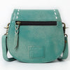 ADBGM592 Western Stitch Leather Crossbody - Cowgirl Saddle Purse