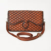 ADBGM818 American Darling Handcrafted Quilted Leather Cross body Bag with Stitched Detail