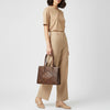 ADBGM821 American Darling Quilted Western Leather Tote Bag with Boot Stitched Embroidery